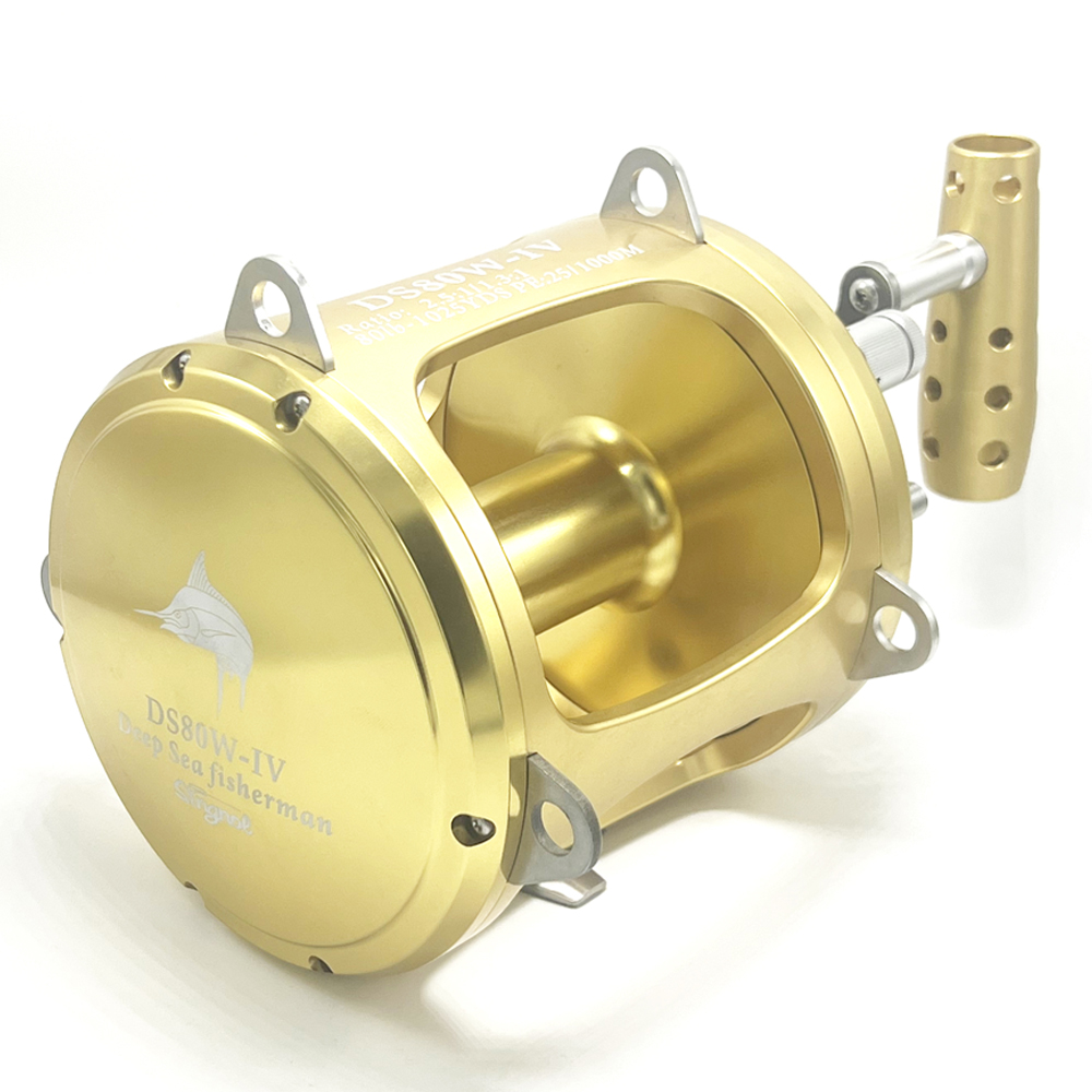 Trolling Reel - Zware CNC vismolen met 2 snelheden,