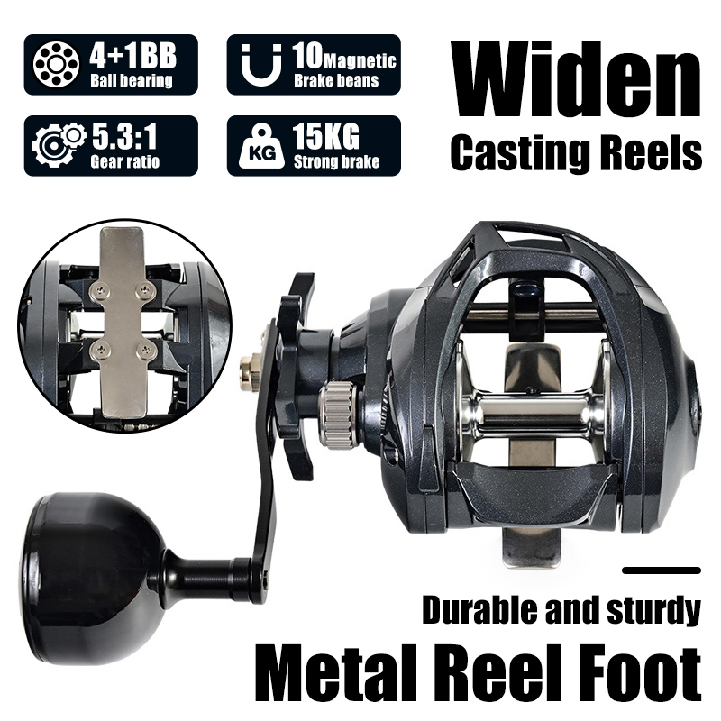 Brede behuizing, grote capacit - Trolling Reel recensie en prijs